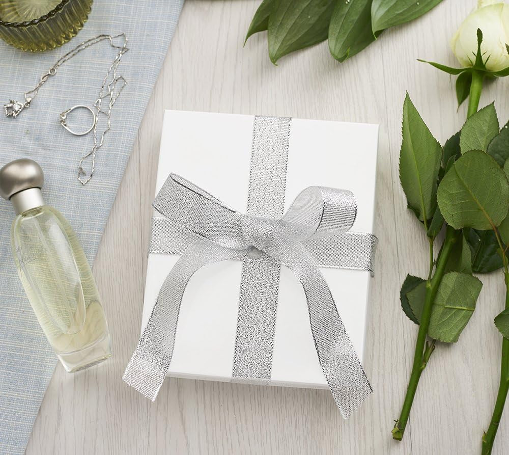 White 42PC Jewelry Gift Boxes with Lids, 6X5X1 Cotton Filled Glossy Jewelry Boxes, Necklace Gift Box, Bracelet Gift Box, Earring Box, Bulk Jewelry Boxes for Shipping, Small Business